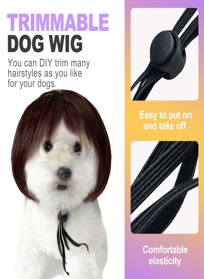ZeriLion Funny Pet Wig for Dogs Cats Adjustable Costume Hairpiece Small Medium Large Pet Accessories for Halloween Christmas Party Photos - Image 3